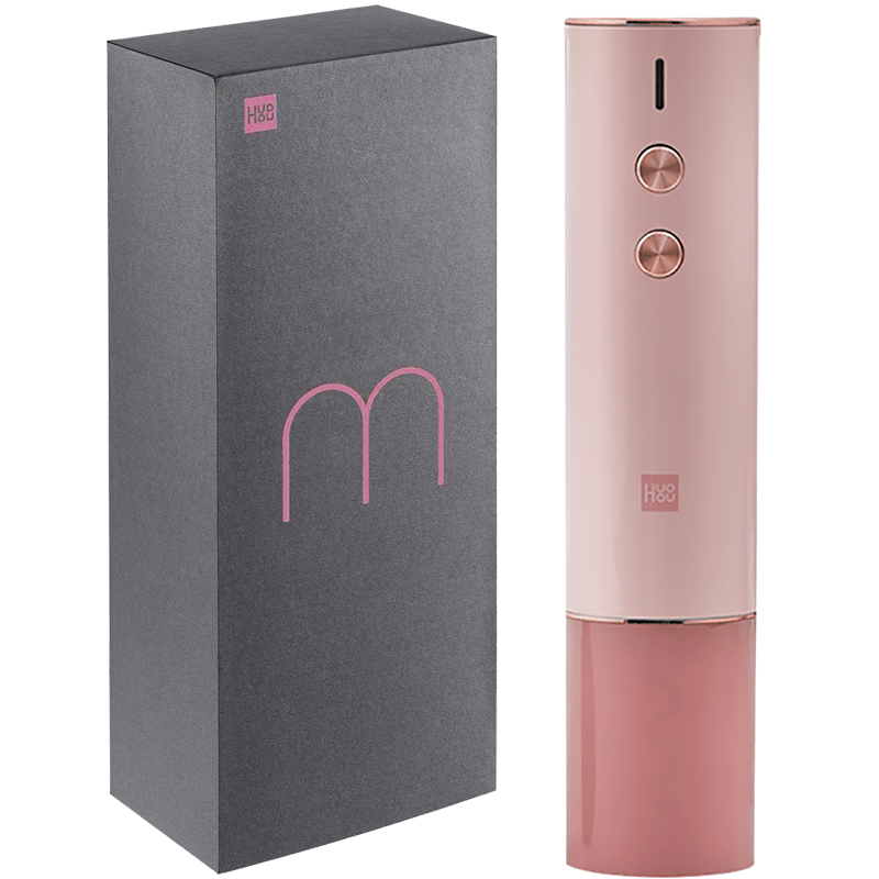 Штопор электрический HuoHou Wine Electric Opener (в подарочной упаковке) Розовый 