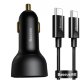 Автомобильное зарядное устройство Baseus Superme PPS Чёрный (+ кабель Type-C 100W 1м) - Изображение 206711
