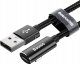 Кабель Baseus Rhythm Bent Connector Audio and Charging Lightning Чёрный - Изображение 115656