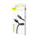 Кабель Baseus Rhythm Bent Connector Audio and Charging Lightning Чёрный - Изображение 115660