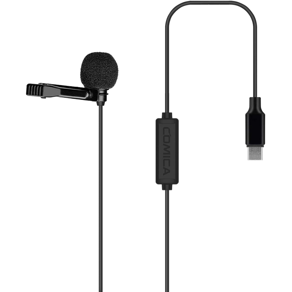 Микрофон петличный CoMica CVM-V01SP-UC Type-C 4.5м 