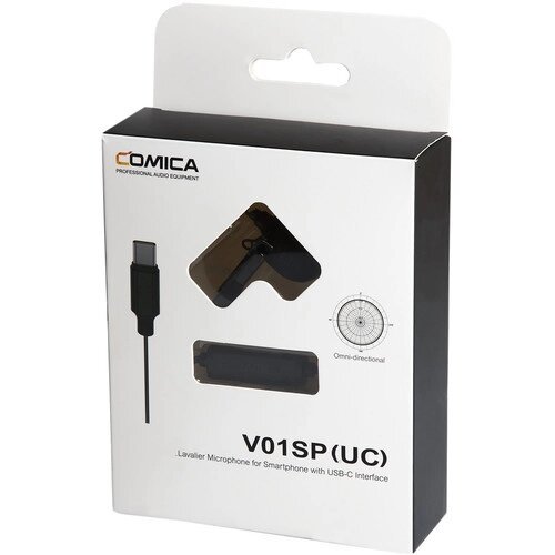 Микрофон петличный CoMica CVM-V01SP-UC Type-C 45м CVM-V01SPUC45m