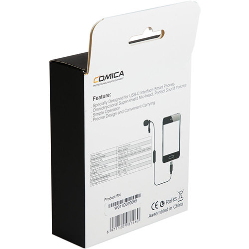 Микрофон петличный CoMica CVM-V01SP-UC Type-C 45м CVM-V01SPUC45m