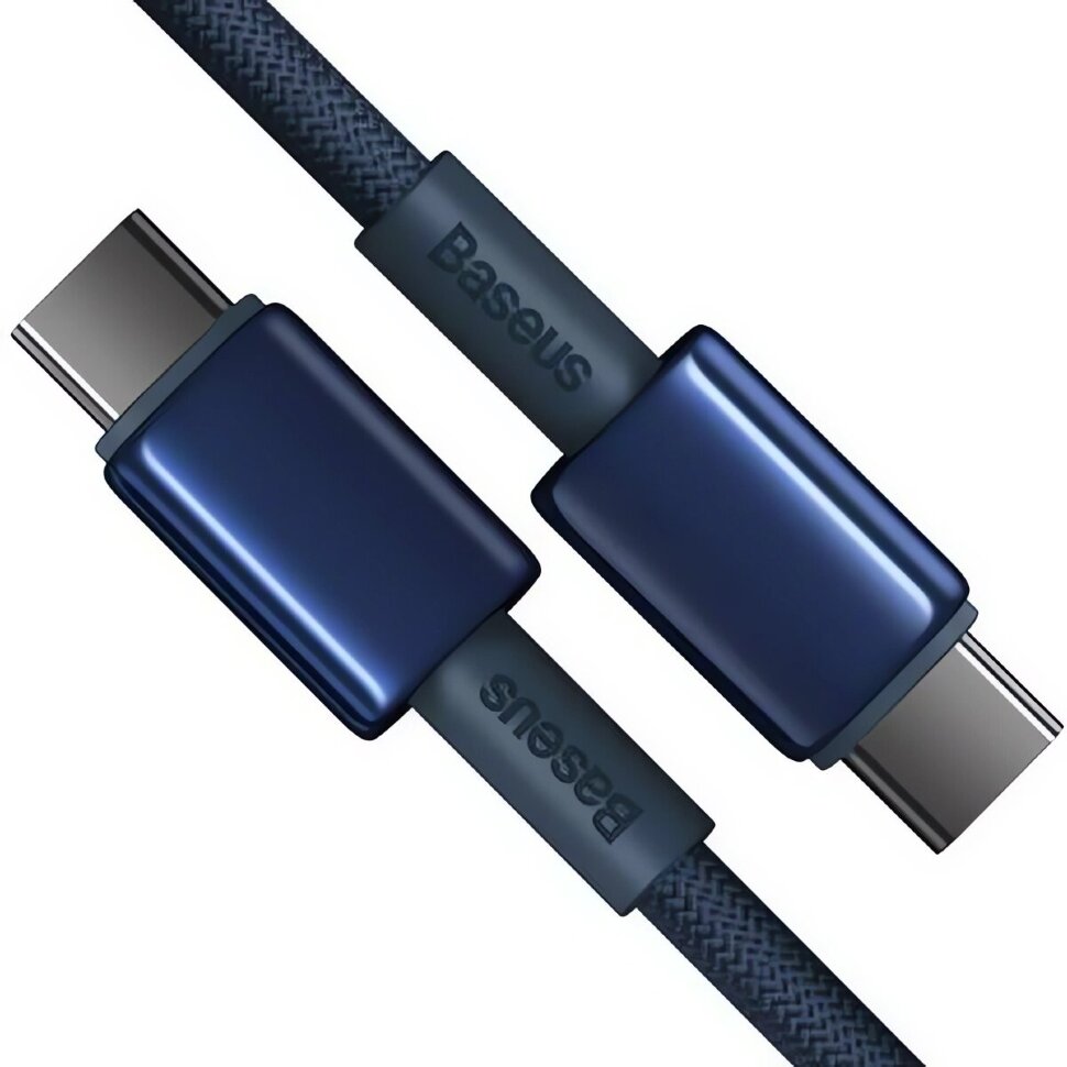 

Кабель Baseus Tungsten Gold Type-C 100W 1м Синий P10319800321-03