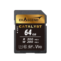 Артикул: 82258. Карта памяти Exascend Catalyst UHS-II SD V90 64GB
