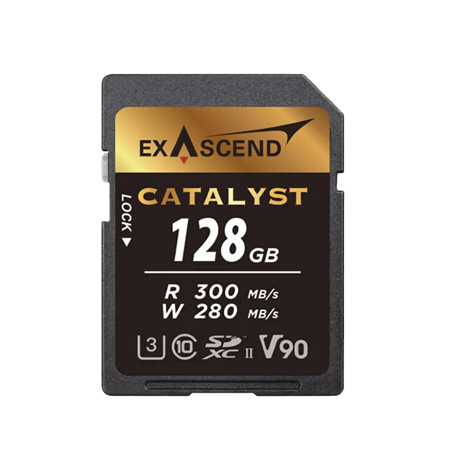 Карта памяти Exascend Catalyst UHS-II SD V90 128GB 