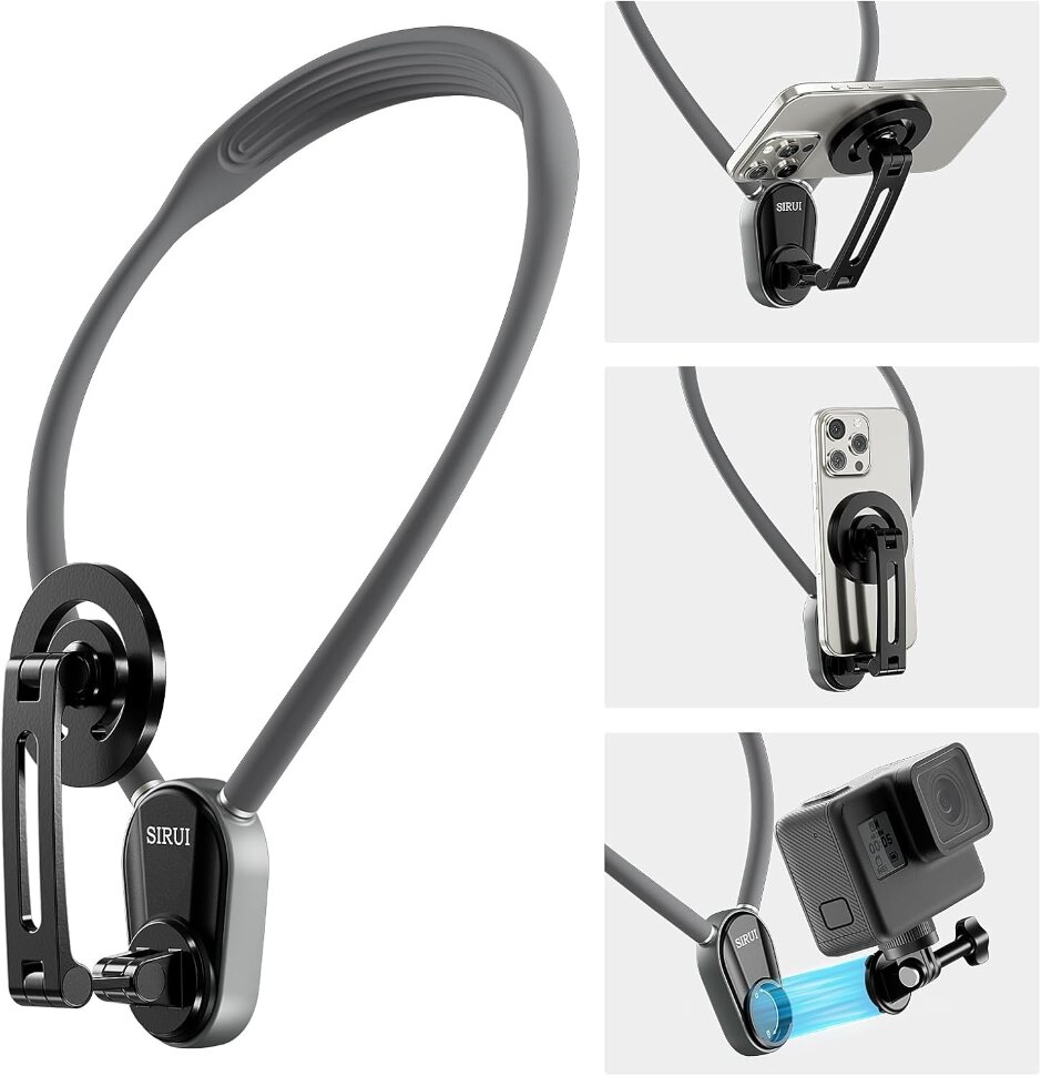 

Крепление на шею Sirui AM-NB60-P для экшн-камеры и смартфона