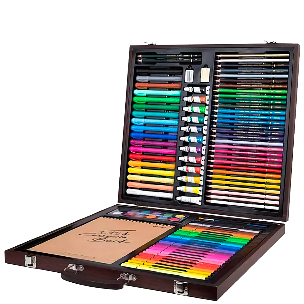 Набор для рисования DELI Painting Set Wooden Box (103 цвета) 