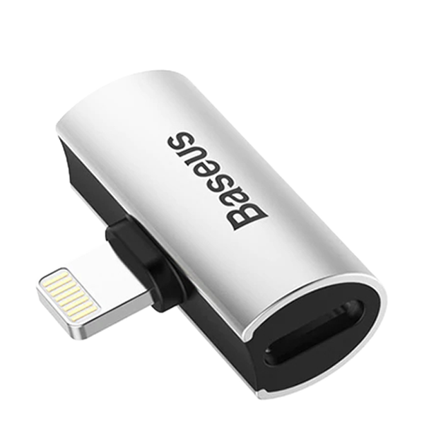 Аудиоадаптер Baseus L46 Lightning Серый 