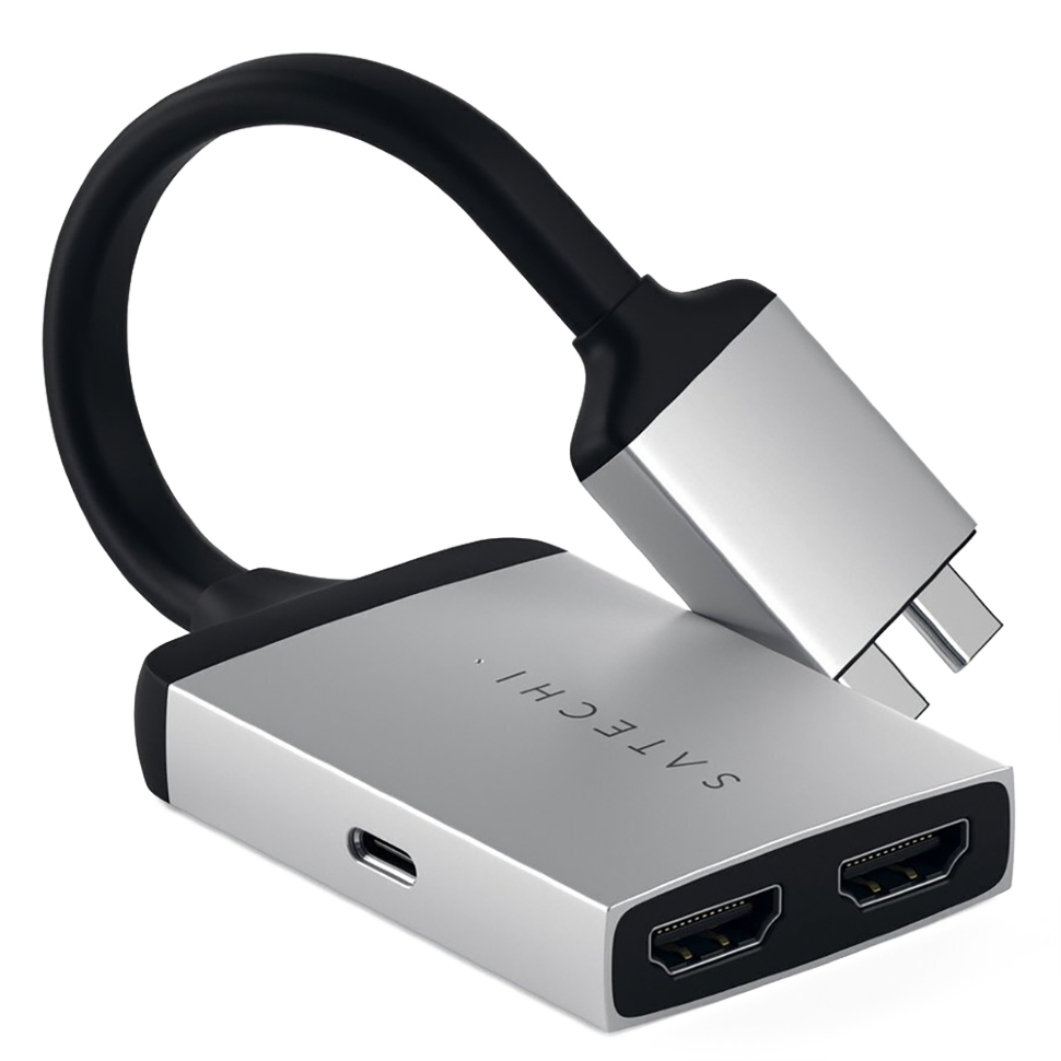 Адаптер Satechi Type-C Dual HDMI для MacBook Серебро 