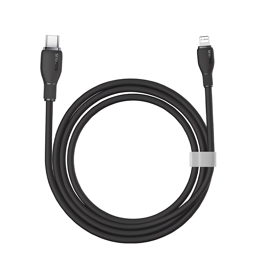 Кабель Baseus Pudding Type-C - Lightning 20W 1.2м Чёрный 