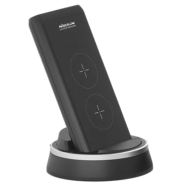 Внешний аккумулятор с беспроводной зарядкой Nillkin PowerMount NKA08 10000 мАч Серый (Уцененный кат.А) 