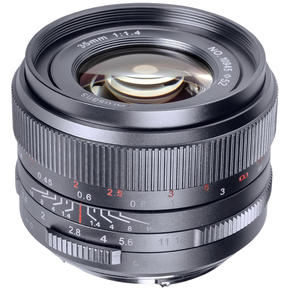 Объектив 7Artisans 35mm F1.4 Mark III RF Серый 