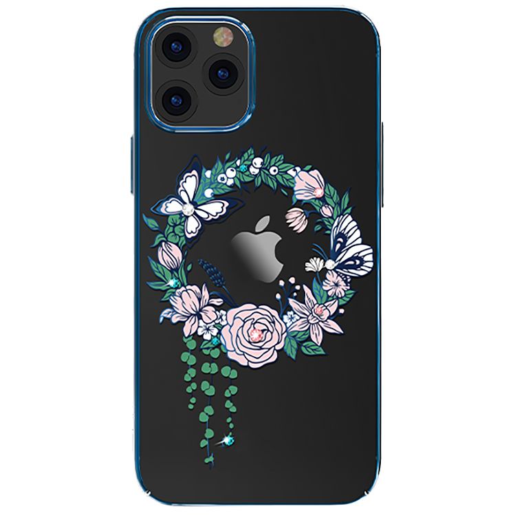 Чехол PQY Wreath для iPhone 12/12 Pro Бабочка 