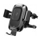 Автодержатель с беспроводной зарядкой Baseus Smart Vehicle Bracket Wireless Charger Чёрный - Изображение 84243