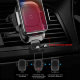 Автодержатель с беспроводной зарядкой Baseus Smart Vehicle Bracket Wireless Charger Чёрный - Изображение 84245