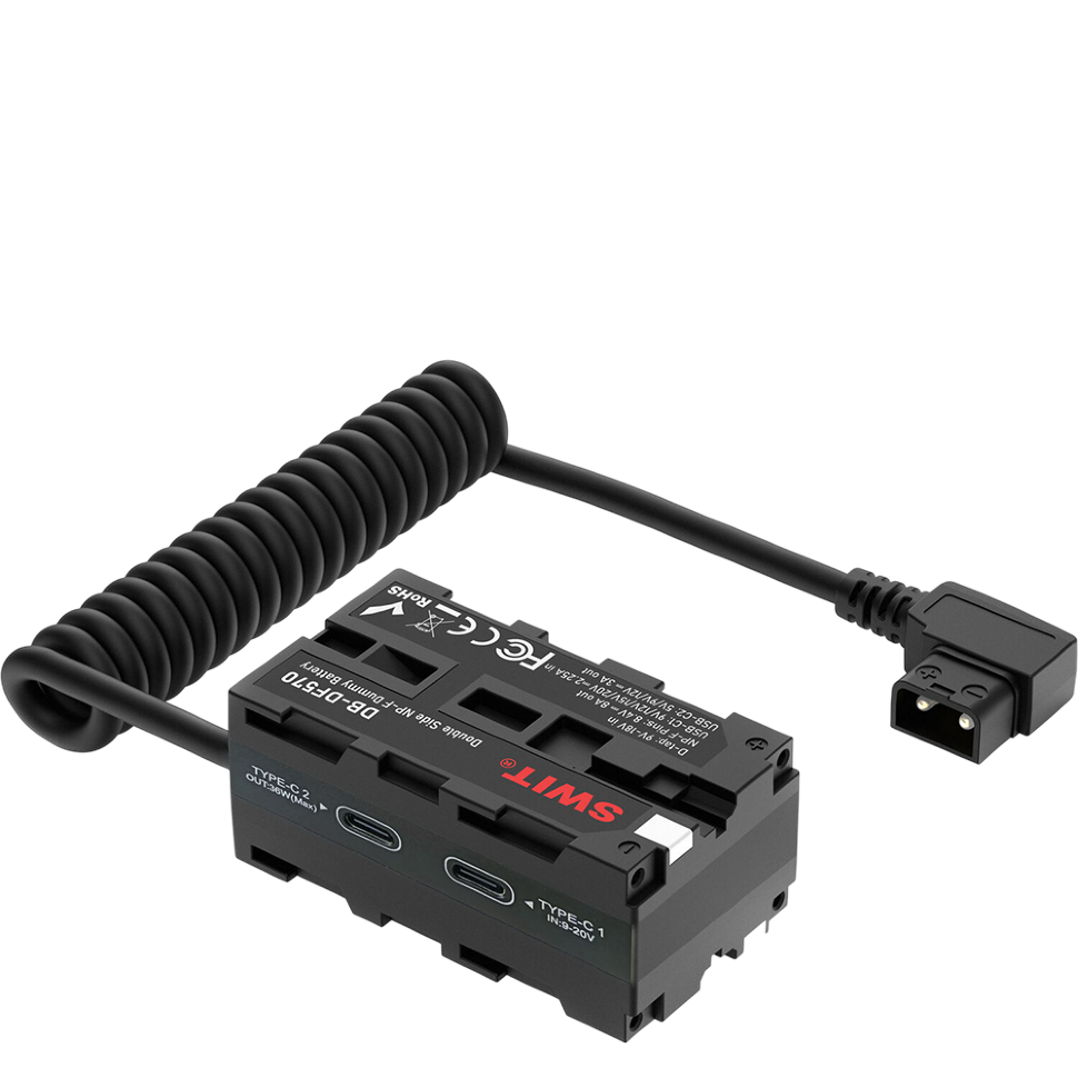 Адаптер питания SWIT DB-DF570 Dual Side NP-F/Type-C - D-Tap 