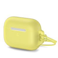 Артикул: 19760. Чехол Baseus Let's Go Jelly Lanyard для AirPods Pro Жёлтый (с жёлтым ремешком)