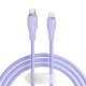 Кабель Baseus Pudding Type-C - Lightning 20W 1.2м Фиолетовый - Изображение 244144