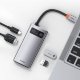 Хаб Baseus Metal Gleam 5-in-1 Серый - Изображение 162535