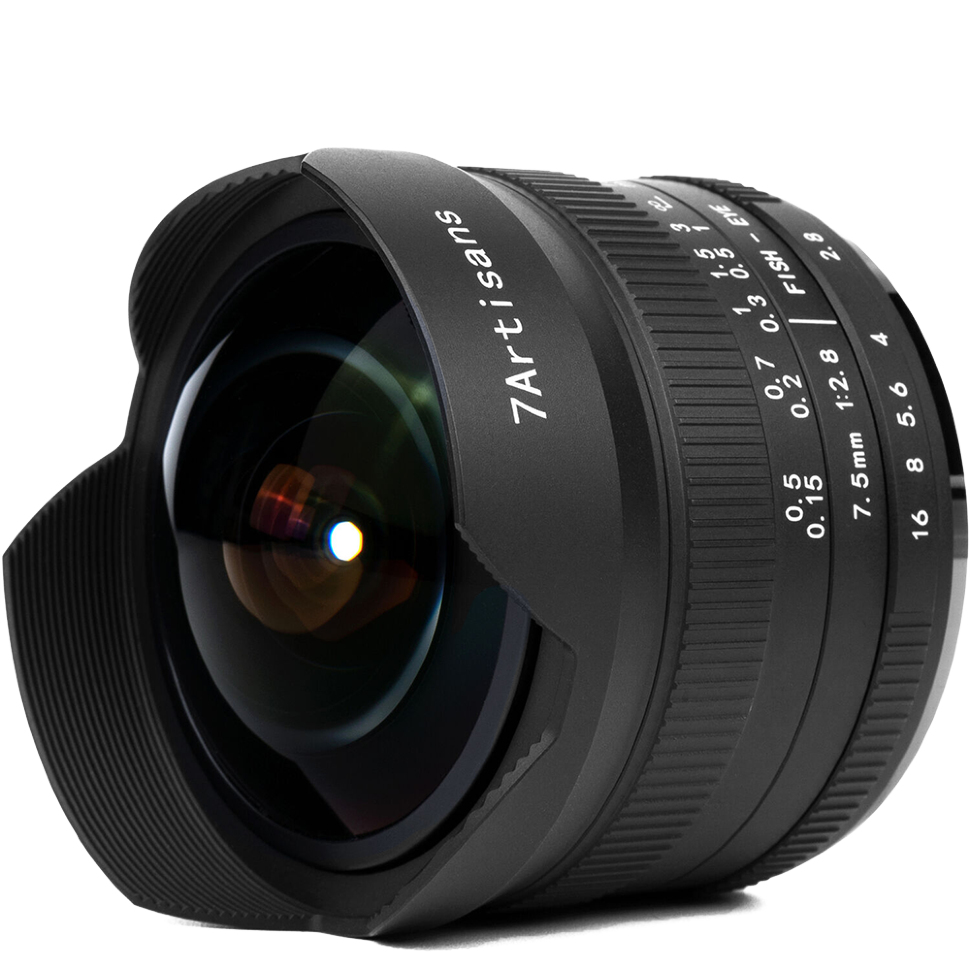 Объектив 7Artisans 7.5mm F2.8 II Fisheye Micro 4/3 (Уцененный кат.Б) 