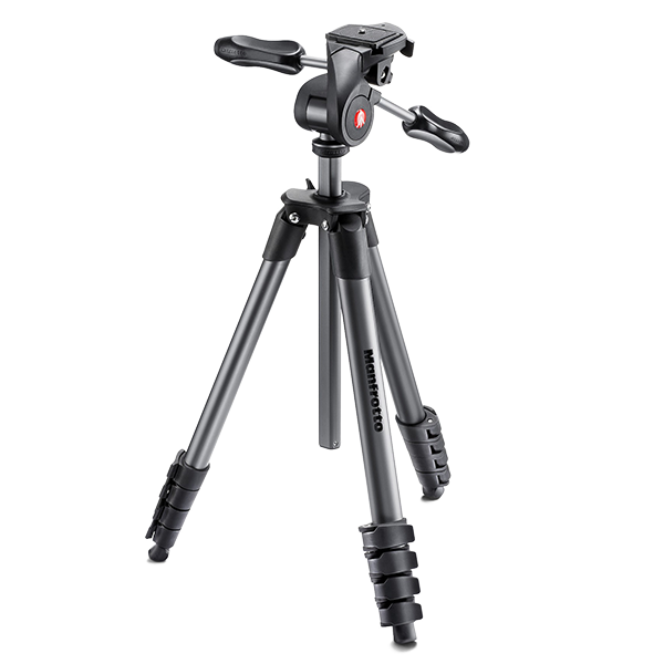 Штатив c 3-х осевой головой Manfrotto Compact Advanced Чёрный 