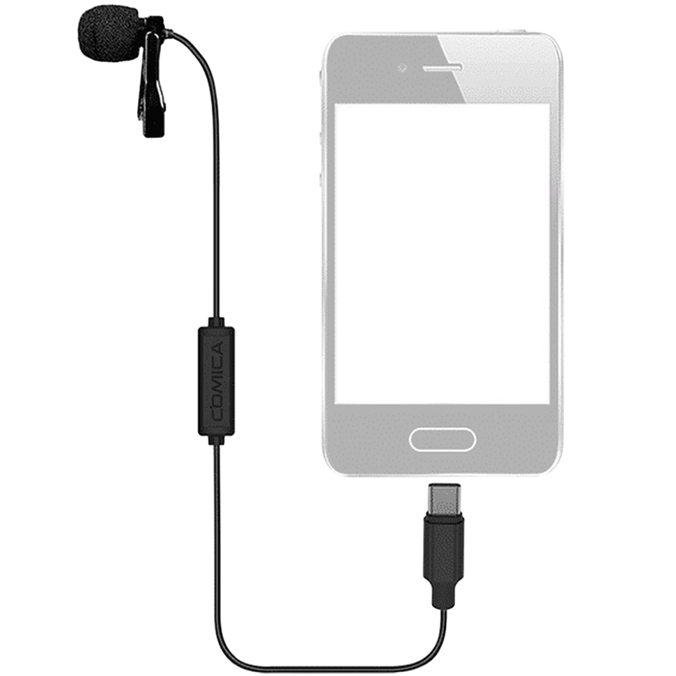 Микрофон петличный Comica V01SP Type-C 2.5м 