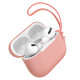 Чехол Baseus Let's Go Jelly Lanyard для AirPods Pro Зелёный (с зелёным ремешком) - Изображение 122649