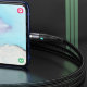 Кабель Baseus Zinc Magnetic USB - Lightning 2.4A 1м Серый+Черный - Изображение 146575