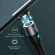 Кабель Baseus Zinc Magnetic USB - Lightning 2.4A 1м Серый+Черный - Изображение 146577