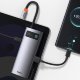 Хаб Baseus Metal Gleam 6-in-1 Серый - Изображение 162543