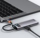 Хаб Baseus Metal Gleam 6-in-1 Серый - Изображение 162551