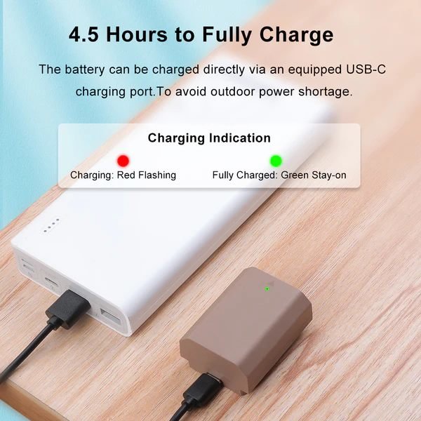 

Аккумулятор Kingma NP-FZ100 2000mAh Type-C T-FZ100
