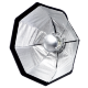 Софтбокс NiceFoto Beauty dish (Чёрный/серебряный) Ø50 - Изображение 125063