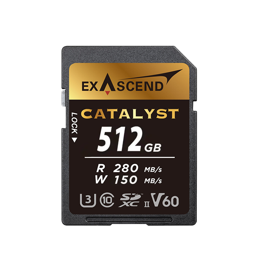 Карта памяти Exascend Catalyst UHS-II SD V60 512GB 