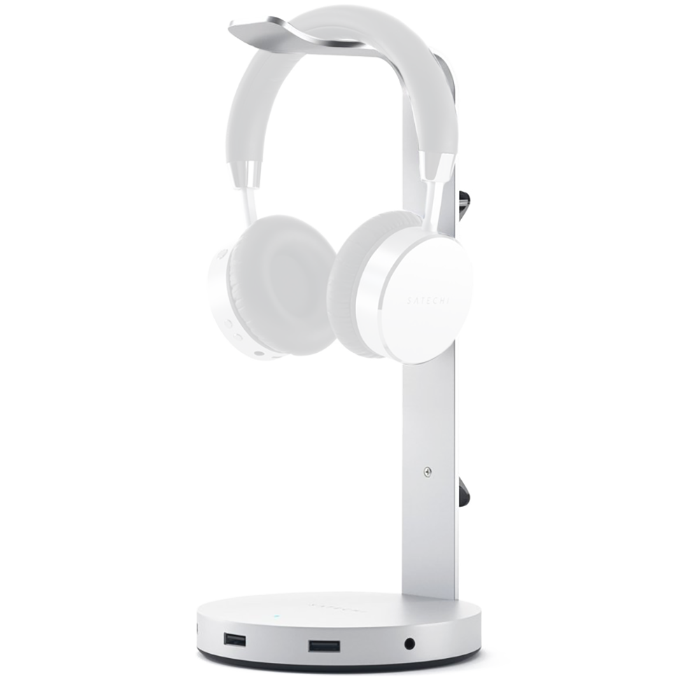 Подставка-хаб Satechi USB-C Headphone Stand для наушников Серебро 