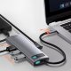 Хаб Baseus Metal Gleam 8-in-1 Серый - Изображение 162555
