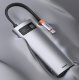 Хаб Baseus Metal Gleam 8-in-1 Серый - Изображение 162561