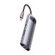Хаб Baseus Metal Gleam 8-in-1 Серый - Изображение 162566