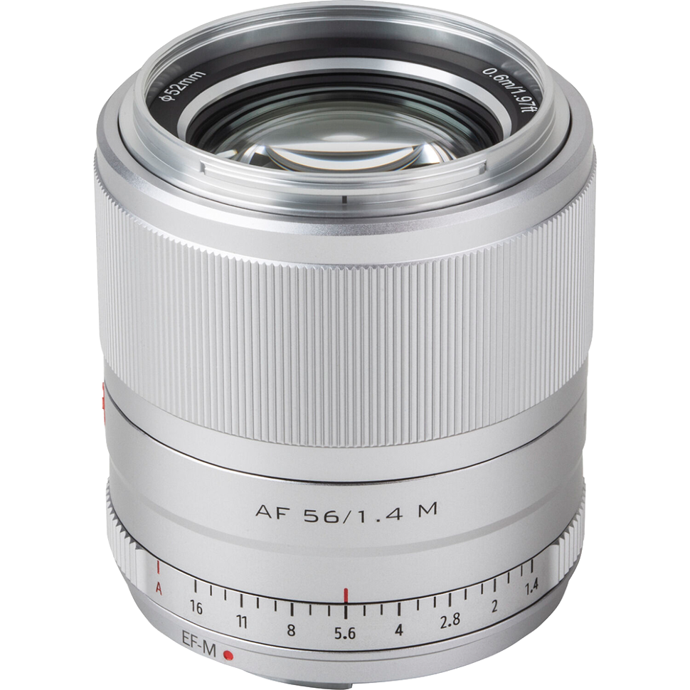 Объектив Viltrox AF 56mm f/1.4 EF-M Серебро (Уцененный кат. А) 