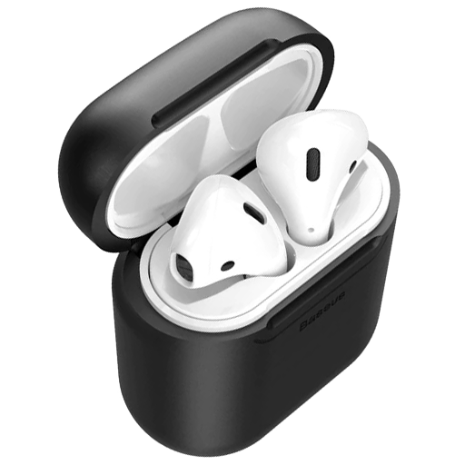Чехол с беспроводной зарядкой Baseus для Airpods Чёрный 