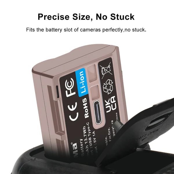 

Аккумулятор Kingma EN-EL15 1960mAh Type-C T-ENEL15