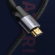 Кабель Baseus Enjoyment HDMI 4KHD 3м Серый - Изображение 109565