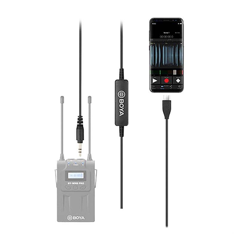 

Переходник BOYA BY-K2 Type-C - mini Jack 3.5 мм TRS