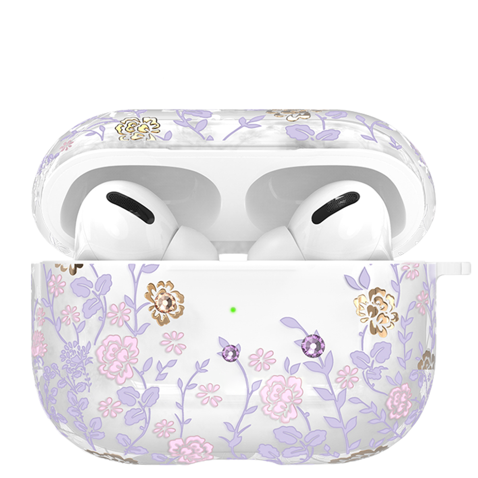 Чехол PQY Flora для Apple AirPods Pro Фиолетовый 
