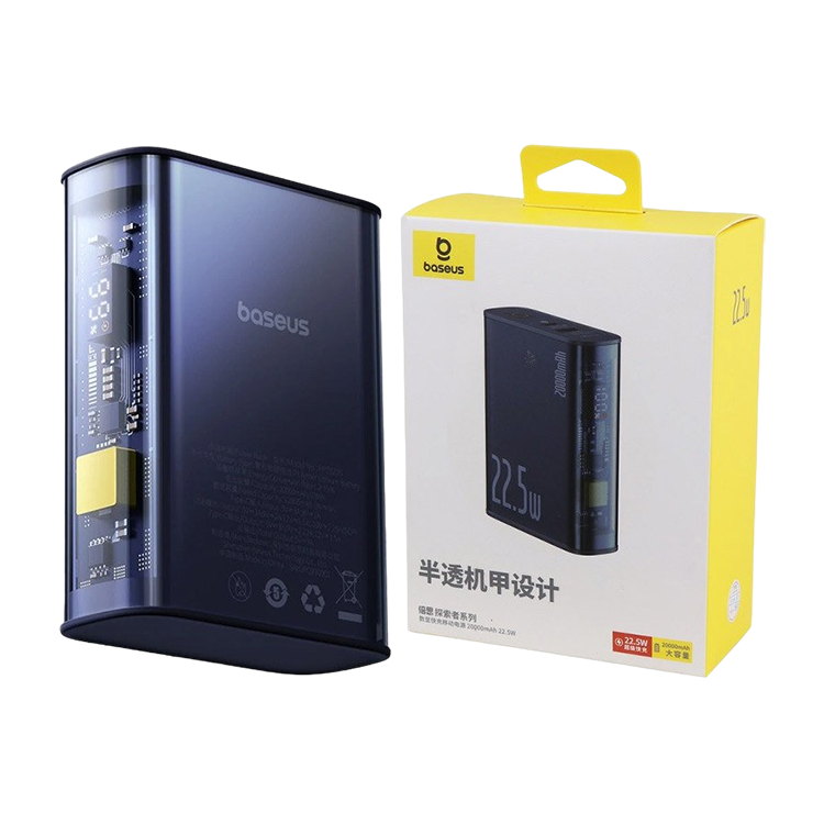 Внешний аккумулятор Baseus Explorer 20000mAh 225W Синий P10019701302-00