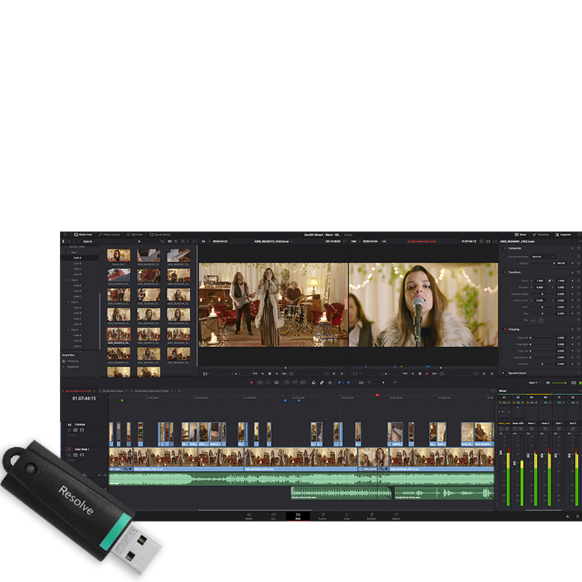 Программное обеспечение DaVinci Resolve Studio Dongle 