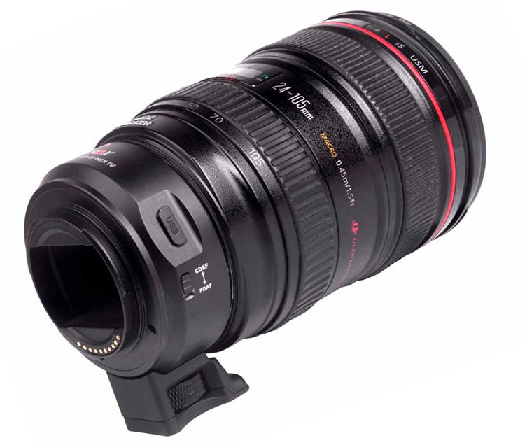 Адаптер Viltrox EF-NEX IV для объектива Canon EFEF-S на байонет Sony E-mount