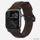 Ремешок Nomad Traditional для Apple Watch 38/40 мм Rustic Brown с черной фурнитурой - Изображение 95329