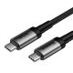 Кабель Baseus Cafule Type-C PD3.1 60Вт 1м Серо-Чёрный - Изображение 109186
